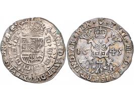 Provinciaal ¼ Patagon Antwerpen 1645 AG 6,96gr W. 1009 ZF-PR