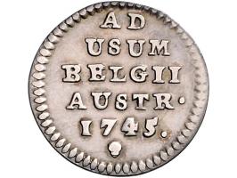 Provinciaal Liard Brussel 1745 afslag in zilver AG 3,93gr W. 1145 ZF-