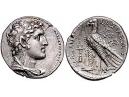 Griekse munten Seleucid Empire, Tetradrachm Alexander I Balas (152-145 BC), AR 27.1 mm, 14.04 g. - Obv: ΑΛΕΞΑΝΔΡΟΥ ΒΑΣΙΛΕΩΣ -