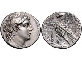 Griekse munten Seleucid Kingdom, Tetradrachm Antiochus VII Sidetes (138-129 BC), AR 27 mm, 14.28 g. - Obv: Diademed and drape