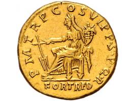 Romeinse munten Trajan (98-117) AV Aureus 7.33 g. (struck in 116 AD) IMP CAES NER TRAIANO OPTIMO AVG GER DAC, laureate, drape