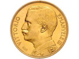 Italy 50 lire 1912R, gold, KM49 EF-UNC very slight dent in edge