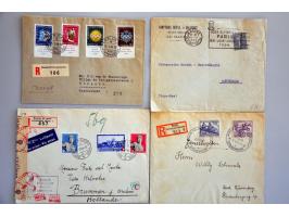 collection covers, postal stationery, poster stamps, tickets etc. with many better items (e.g. postal stationery Amsterdam 19