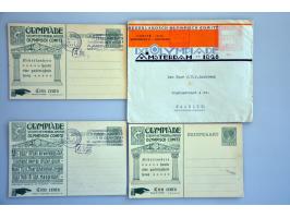 collection covers, postal stationery, poster stamps, tickets etc. with many better items (e.g. postal stationery Amsterdam 19