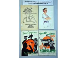 collection covers, picture postcards and poster stamps mostly Netherlands in ring binder