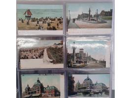 600 ansichtkaarten van Scheveningen meest voor 1940 in 2 grote albums