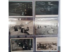 600 ansichtkaarten van Scheveningen meest voor 1940 in 2 grote albums