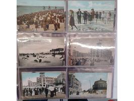 600 ansichtkaarten van Scheveningen meest voor 1940 in 2 grote albums