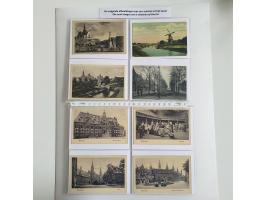 ruim 200 ansichtkaarten Nederland diverse plaatsen waarbij meest voor 1940 in album