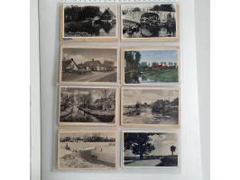 kleine collectie ansichtkaarten Holland algemeen in album