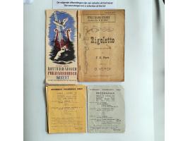 programmaboekjes (ca. 40 ex.) w.b. 3x Concertgebouw Amsterdam met omslagontwerp van Richard Ronald Holst (resp. 21 maart 1920