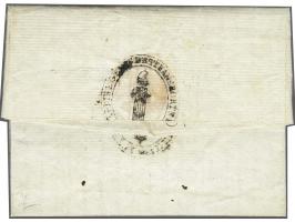 Don B ARMs DU&nbsp;NORD in black on letter De la Haye 18 Priairial l'an 4 (6 June 1796) to Montauban, postage 7 livres, 10 so