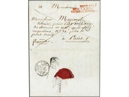 (&nbsp;&nbsp;&nbsp;&nbsp;&nbsp; ) PORT&nbsp;PAYÉ/ HOLLANDE/ TROUPE&nbsp;Foises in red on letter from Brielle 7. Decembre 1806