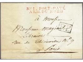 No.1. PORT-PAYÉ/ ARM. DU&nbsp;NORD in red and P.P. in black on letter (prepaid postage 6 déc) from Grave le 11 Mars 1810 to P