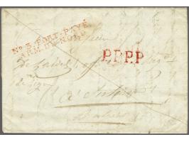 No 3. PORT&nbsp;PAYÉ/ ARM. DU&nbsp;NORD in red on letter from Bois le duc 6 mars 1810 to Sisteron, prepaid postage 15 déc (fo