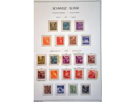 specialized collection 1854-1986 with Strubli, Sitting Helvetia and Standing Helvetia sorted on paper and perforations, Airma