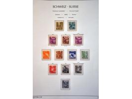 specialized collection 1854-1986 with Strubli, Sitting Helvetia and Standing Helvetia sorted on paper and perforations, Airma