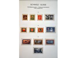 specialized collection 1854-1986 with Strubli, Sitting Helvetia and Standing Helvetia sorted on paper and perforations, Airma