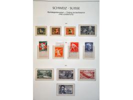 specialized collection 1854-1986 with Strubli, Sitting Helvetia and Standing Helvetia sorted on paper and perforations, Airma