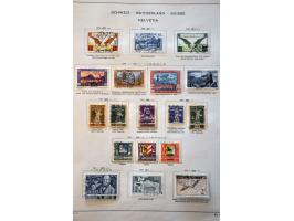 collection 1850-1988 collected both used and */** with many better stamps and sets including Standing Helvetia specialized wi