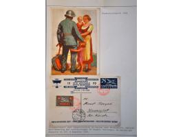 Bundesfeierkarte 1910-1937, complete collection 1910-1937 collected both used and unused with all the better items, many firs