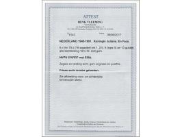 5 cent t/m 10 gulden met certificaat Vleeming 2017 voor nrs. 534-537, cat.w. 1480