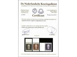 1 t/m 10 gulden (nrs. 535-537 alle met velrand), 5 gulden 536a, met certificaat NKD 2017, cat.w. 1220