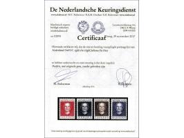 1 t/m 10 gulden met certificaat NKD 2017, cat.w. 1150