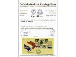 Fdc E1 zomerzegels met netjes uitgegomd adres en deels dichtgeplakte klep, vrijwel pracht ex. met certificaat, cat.w. 1600