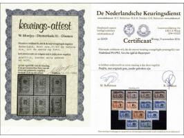 De Ruyter ½ cent t/m 1 gulden met certificaten Moeijes 1992 en NKD 2016, cat.w. 1400