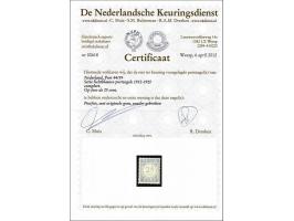 ½ t/m 50 cent lichtblauw met certificaat NKD 2012 voor nr. P59, cat.w. 555