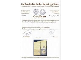 25 cent lichtblauw met hoekvelrand met certificaat NKD 2015, centrering zie foto, cat.w. 475