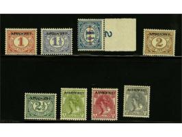 Armenwet 1 t/m 10 cent (nr. D8 met velrand) met certificaat NKD 2011, cat.w. 800