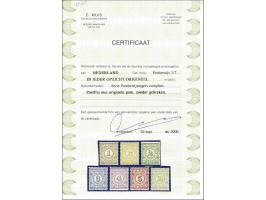 1 t/m 10 gulden met certificaat Muis 2000, cat.w. 9000