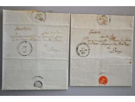 voorfilatelie veldpost 1813-1835 ca. 60 poststukken w.b. VELDPOST 3 (PEP M392) en 4 (PEP M393), transit- en portvrijdomstempe