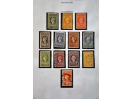 collectie 1852-1975 gestempeld, vanaf 1920 meest */** met beter materiaal w.b. nrs. 48, 101, 130-131 *, roltanding grotendeel