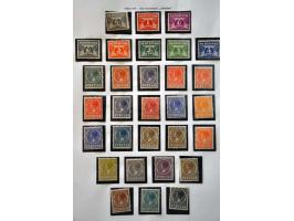 collectie 1852-1975 gestempeld, vanaf 1920 meest */** met beter materiaal w.b. nrs. 48, 101, 130-131 *, roltanding grotendeel