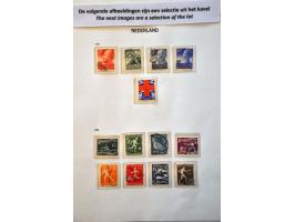 collectie 1852-2014 gestempeld later */** w.b. veel nominaal in 4 Davo albums 