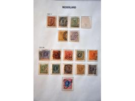 collectie 1852-1996 gestempeld met betere ex. o.a. nrs. 1-100, 130-131 en stempels in 2 Davo albums 