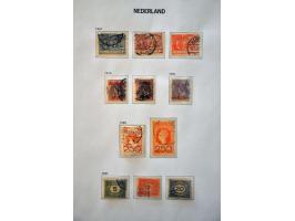 collectie 1852-1996 gestempeld met betere ex. o.a. nrs. 1-100, 130-131 en stempels in 2 Davo albums 