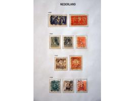 collectie 1852-1996 gestempeld met betere ex. o.a. nrs. 1-100, 130-131 en stempels in 2 Davo albums 