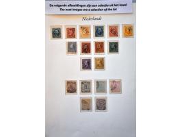 collectie 1852-1967 gestempeld later */** met betere ex. en series w.b. 1-79, 101, 130-131, En Face **, LP12-13 * etc. in dee