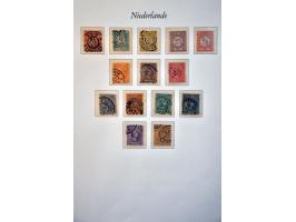 collectie 1852-1967 gestempeld later */** met betere ex. en series w.b. 1-79, 101, 130-131, En Face **, LP12-13 * etc. in dee