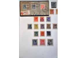 collectie 1852-1967 gestempeld later */** met betere ex. en series w.b. 1-79, 101, 130-131, En Face **, LP12-13 * etc. in dee