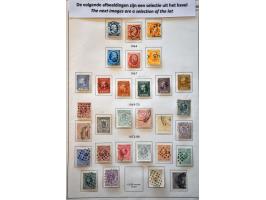 collectie 1852-1990 meest gestempeld met beter ex. inclusief luchtpost, port, roltanding in Holland album en port deels engro