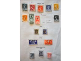 collectie 1852-1990 meest gestempeld met beter ex. inclusief luchtpost, port, roltanding in Holland album en port deels engro