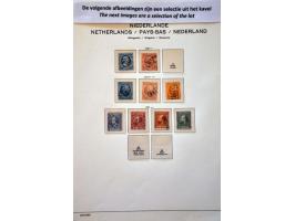 collectie 1852-1996 gestempeld en */** met beter materiaal w.b. Kroontjesopdrukken Suriname in 5 albums