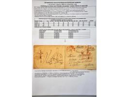 postgeschiedenis Nijmegen en omgeving tot ca. 1900 (ca. 115 ex.) w.b. voorfilatelie, veel briefkaarten, envelop voor in te vo