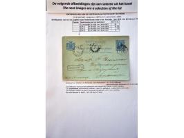 postgeschiedenis Zutphen en omgeving (ca. 170 ex.) w.b. voorfilatelie, 1e emissie (o.a. enkelfrankering nr. 3), briefkaarten,