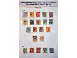 collectie 1873-2010 eerst gestempeld, later */** met betere ex. w.b. port, Do.X. en Mercurius 5 gulden etc. in 4 albums